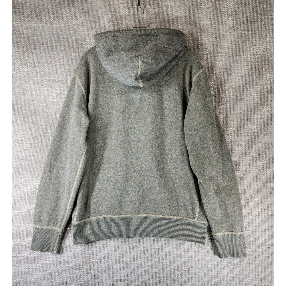 American Eagle Outfitters Hoodie Mens M Gray Full Zip Fleece Vintage 1977 - Picture 8 of 13